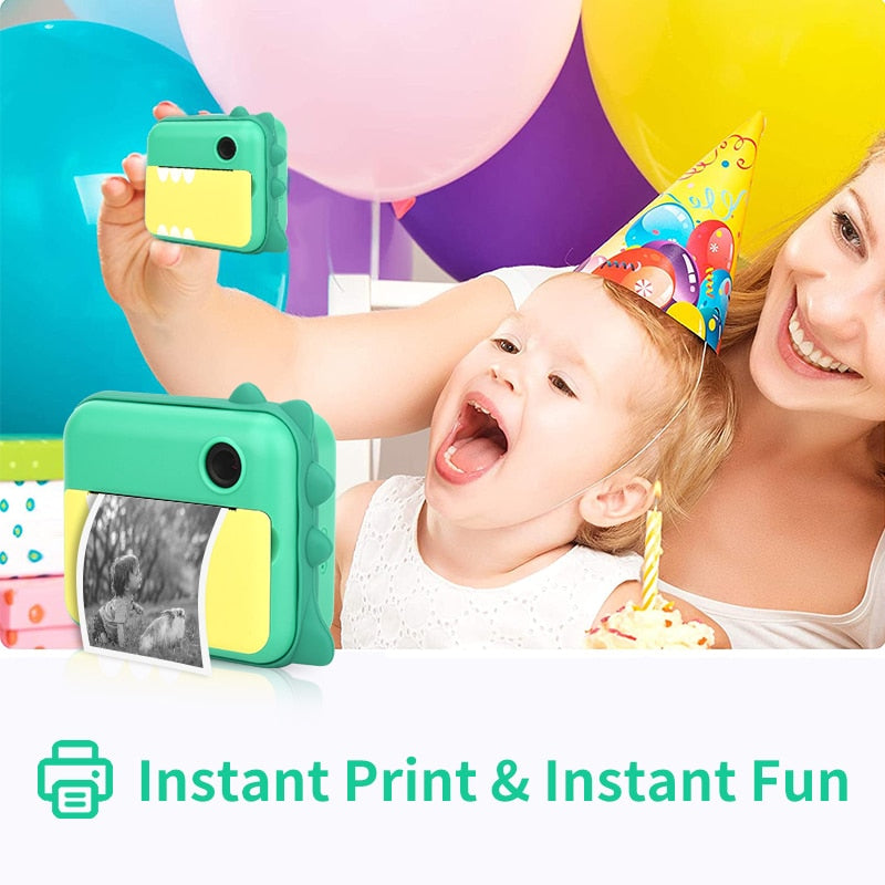 Children Instant Camera Print Camera 1080P Video Photo Digital Camera With Print Paper For Child Birthday Christmas Gift