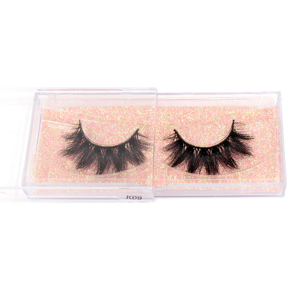 FOXESJI 3D Mink Lashes Makeup False Eyelashes Fluffy Thick Cross Cruelty free Natural Mink Eyelashes Eyelash Extension Lashes