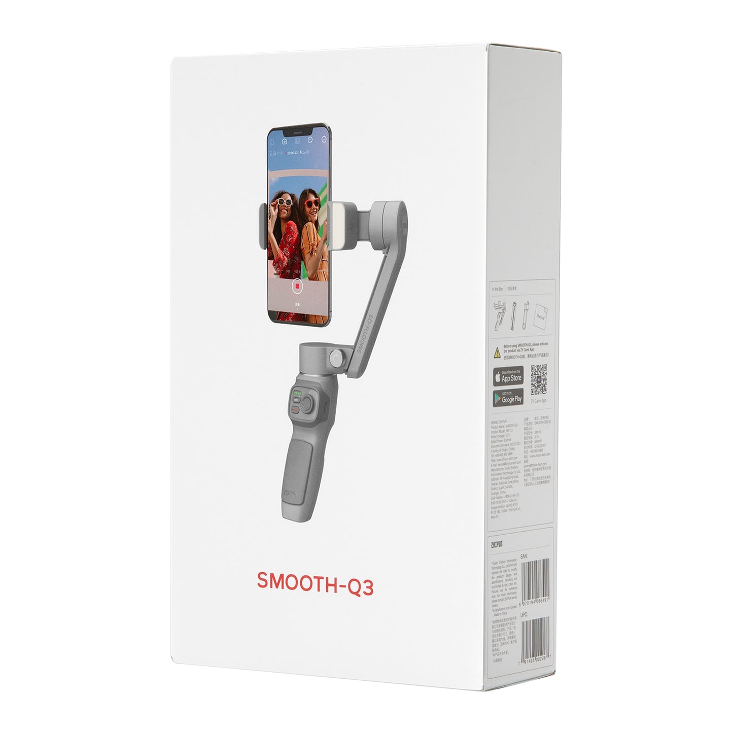 ZHIYUN Official SMOOTH Q3 Gimbal Smartphone 3-Axis Phone Gimbals Portable Stabilizer for iPhone 14 pro max/Xiaomi/Huawei