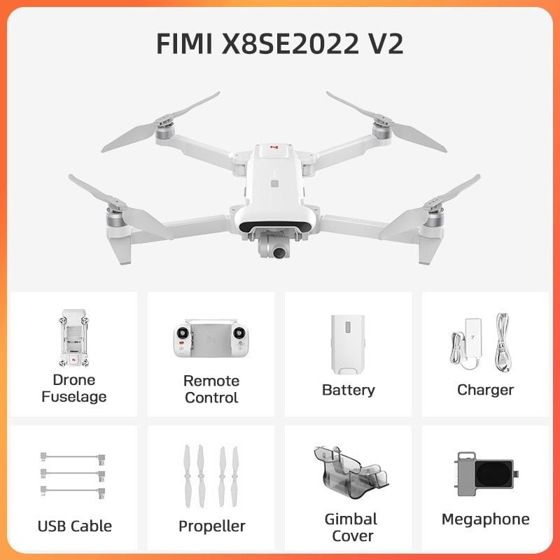 FIMI X8SE 2022 Drone with Camera Quadcopter RC Helicopter professional 3-axis Gimbal 4K Camera GPS Drone Quadcopter RTF x8 drone