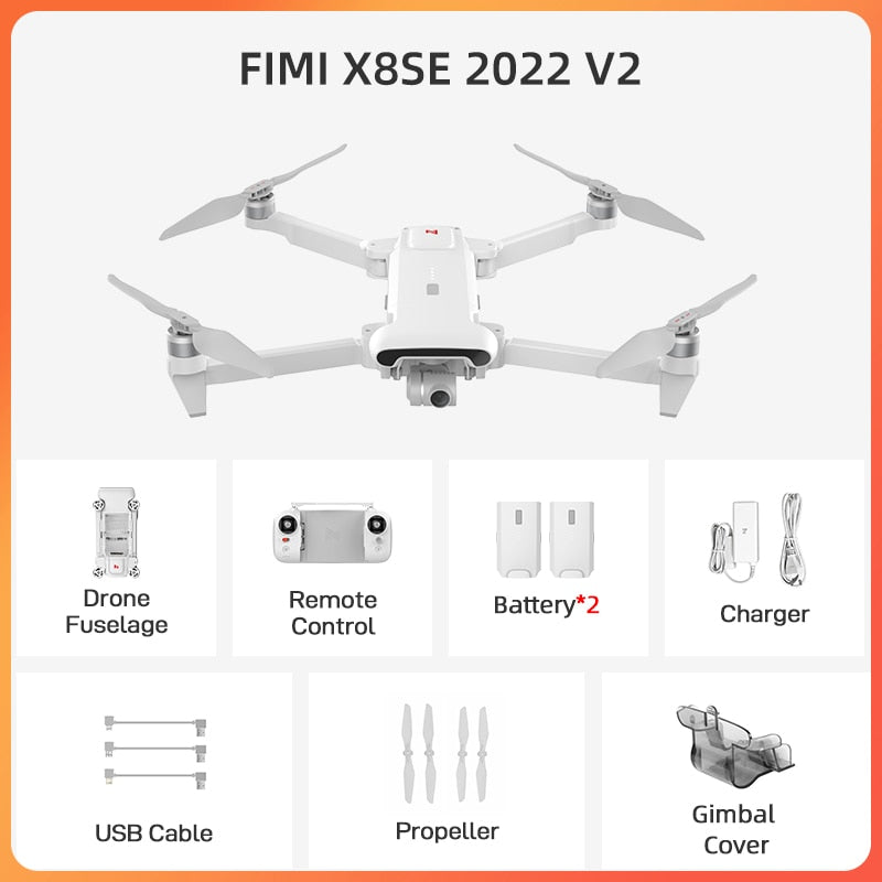 FIMI X8SE 2022 Drone with Camera Quadcopter RC Helicopter professional 3-axis Gimbal 4K Camera GPS Drone Quadcopter RTF x8 drone